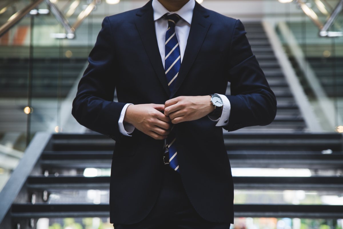 man wearing a suit