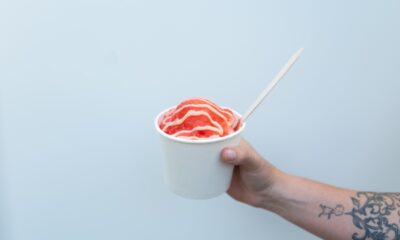red shaved ice