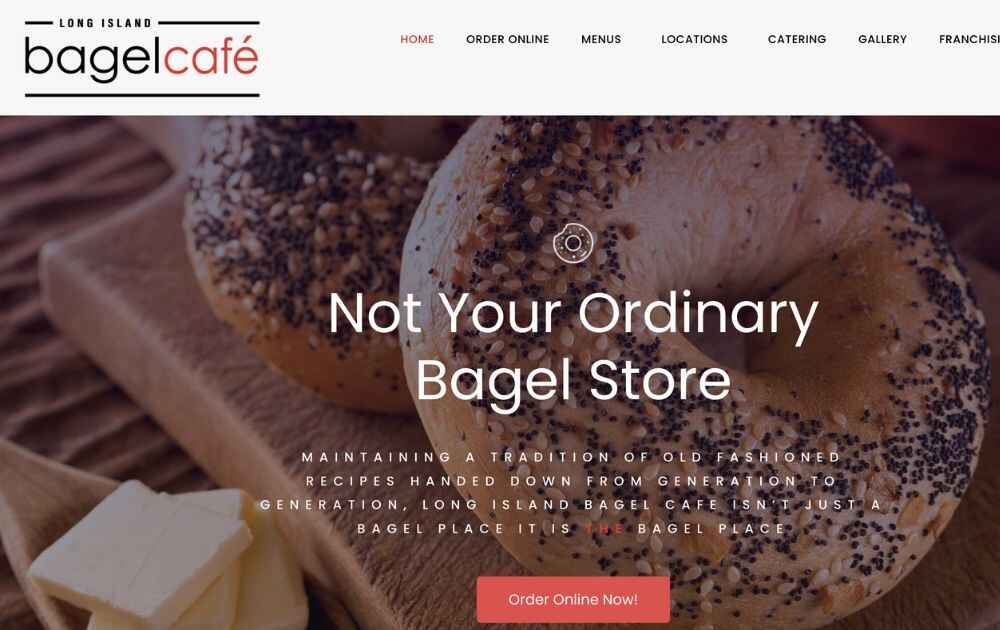 long island bagel cafe website