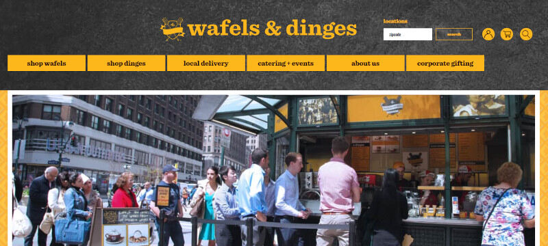 Wafels & Dinges website screenshot