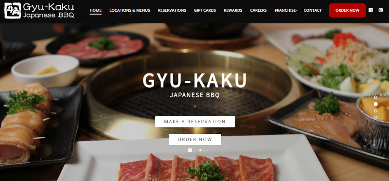 Gyu-Kaku website screenshot