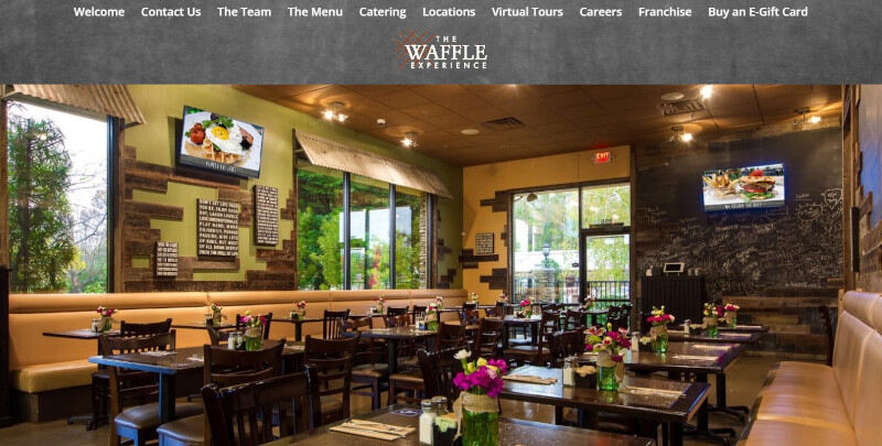 The Waffle Experience website screenshot