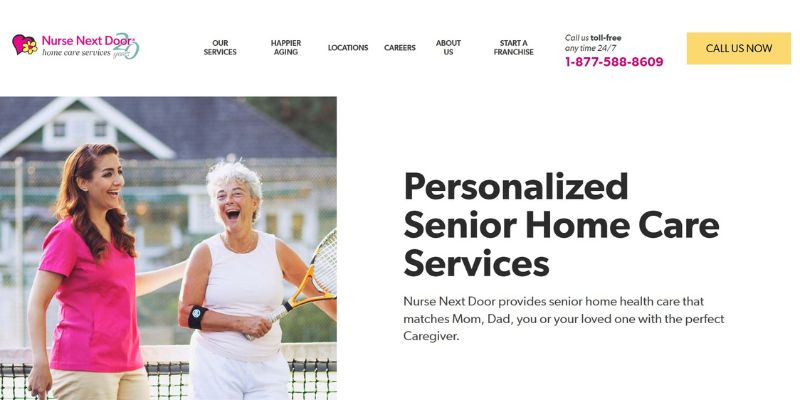 nurse net door website screenshot