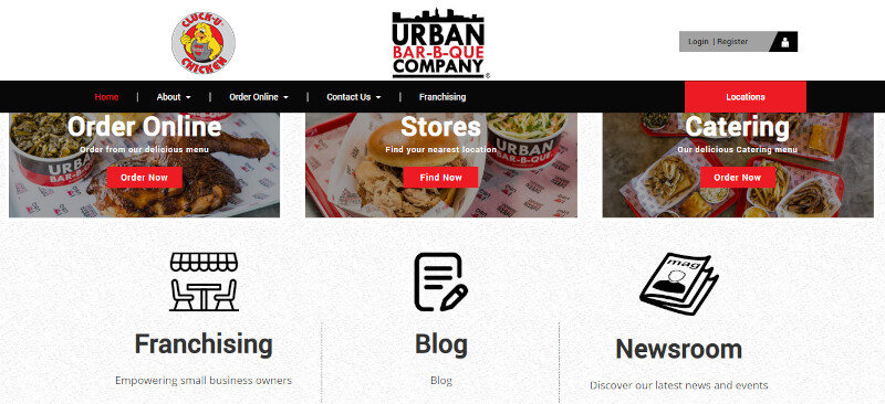 Urban website screenshot