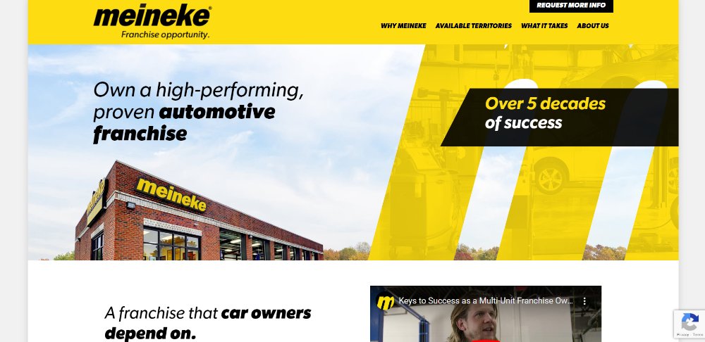 meineke website screenshot