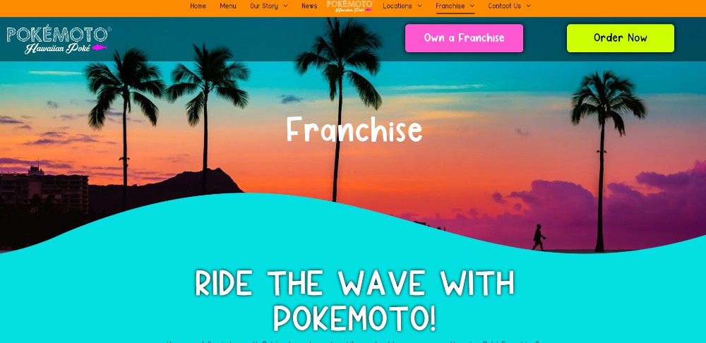 pokemoto website screenshot