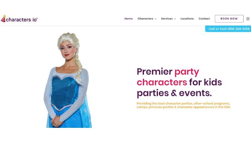 party princess productions homepage