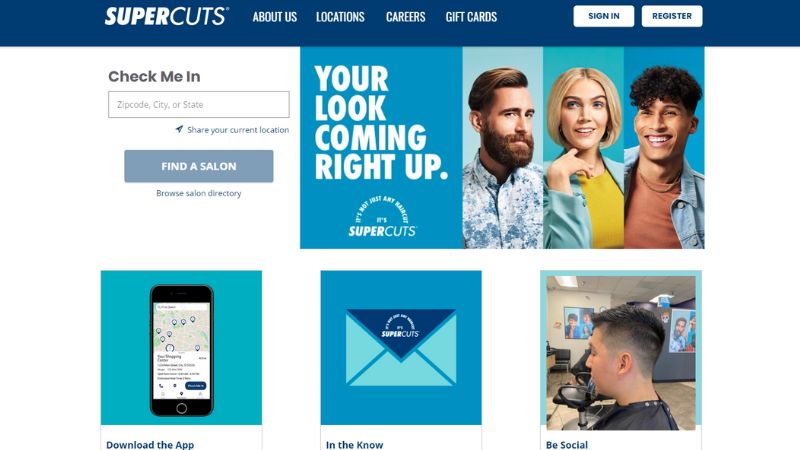 supercuts homepage