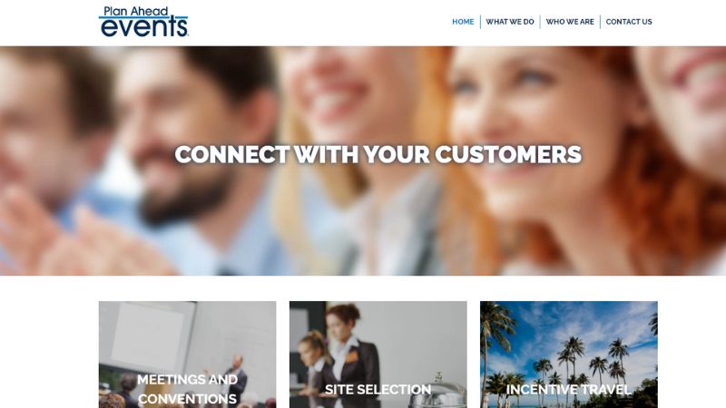 screenshot plan ahead events homepage