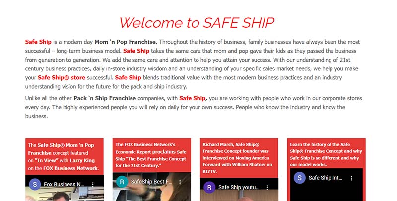 safe ship website