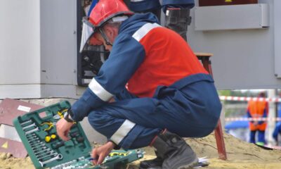 man using a toolbox