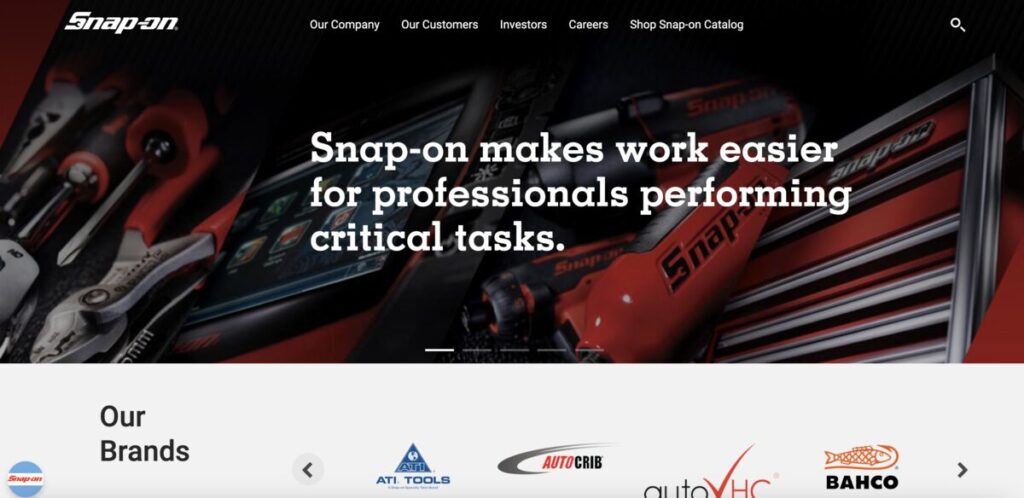 snap on tools screenshot