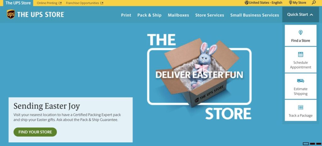 the ups store screenshot