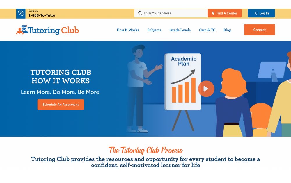 tutoring club home page
