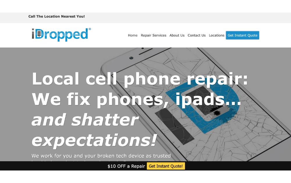 iDropped home page