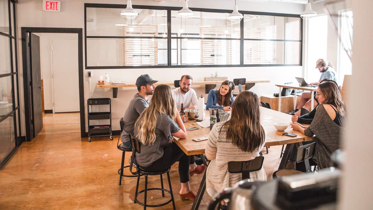 people in a meeting