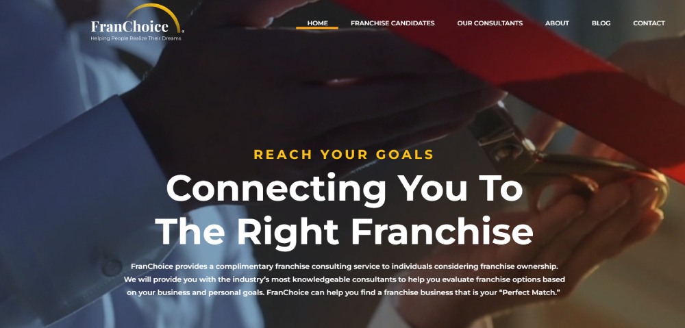 franchoice website screenshot