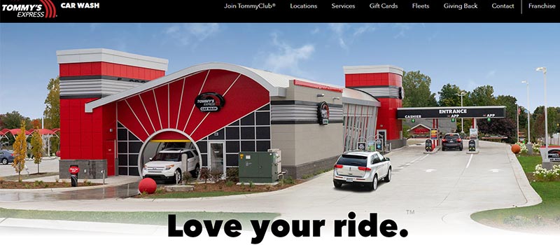 Tommy's Express website screenshot