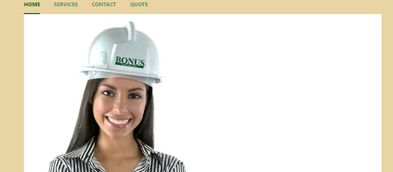 Bonus Building Care website screenshot
