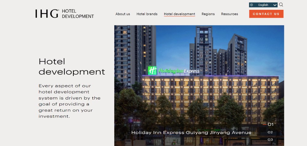 holiday inn website screenshot