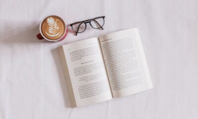 book coffee and glasses