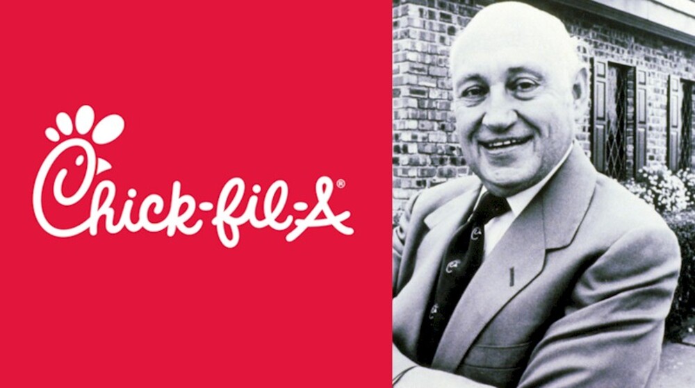 chick-fil-a logo and founder
